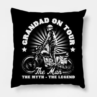 Granddad Biker Design Pillow