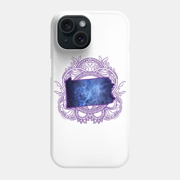 Pennsylvania Mandala Phone Case by Manfish Inc.