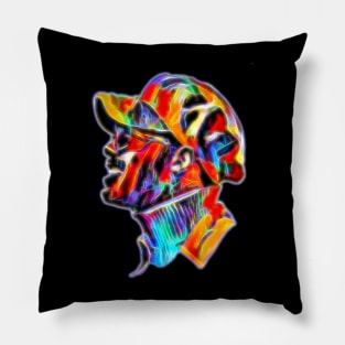 Stevie Wonder in Pop Art Glow Pillow