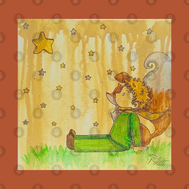 The Little Prince and the Stars by Polette Color