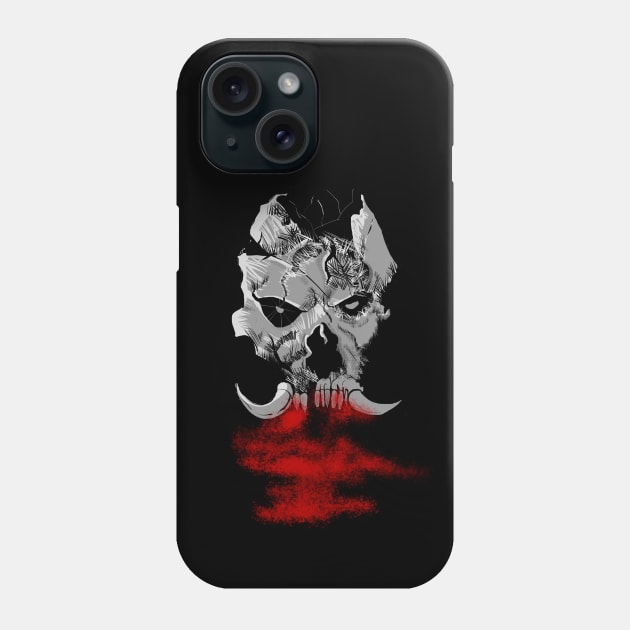 Death skull Phone Case by JPkardozo