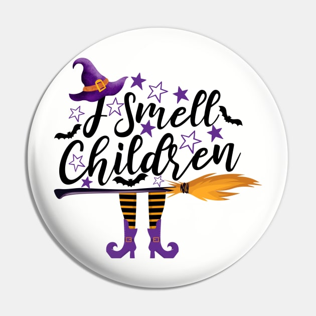 I Smell Children Halloween Pin by Shirts by Jamie