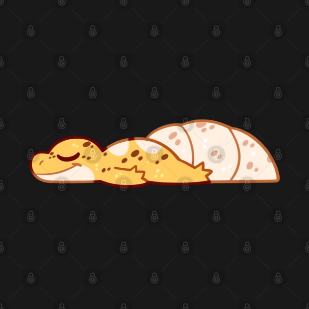 Sleeping Leopard Gecko by Yukiin