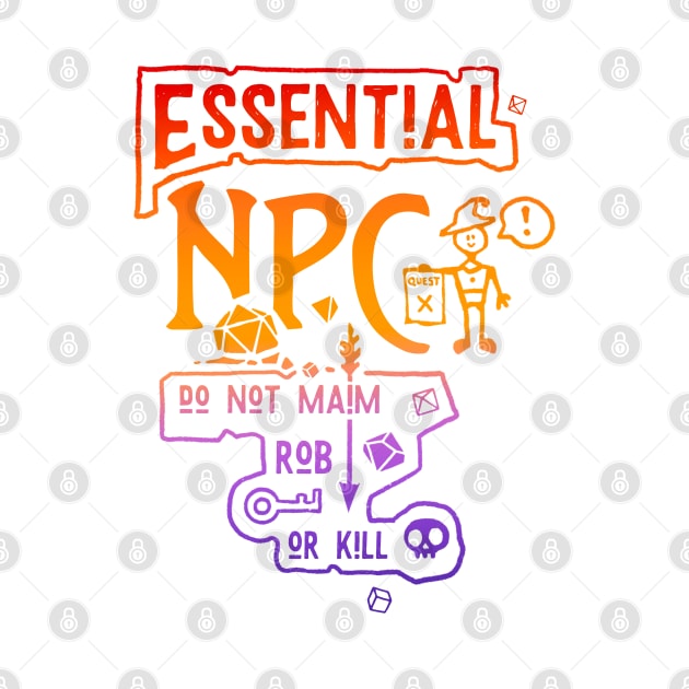 Essential NPC in color | Non-Playable Character in Dungeons and Dragons by keyvei