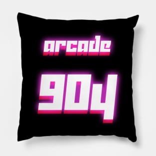 Arcade 904 Logo - Retro Pink Pillow