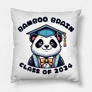 Graduation panda bear Pillow