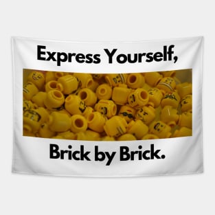 Express Yourself Minifigure Heads Tapestry