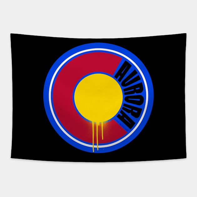 The Aurora Colorado Drip Tapestry by That5280Lady