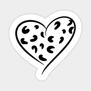 Leopard heart Magnet