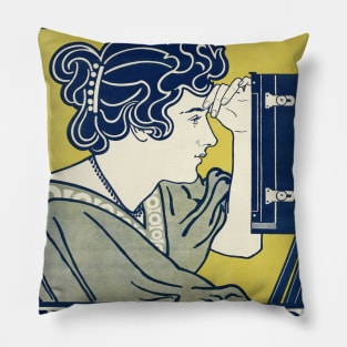 Woman Photographer Pillow