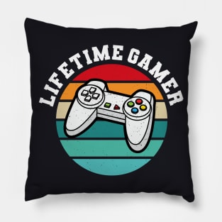 Lifetime Gamer for Gamer Pc Consoles Pillow