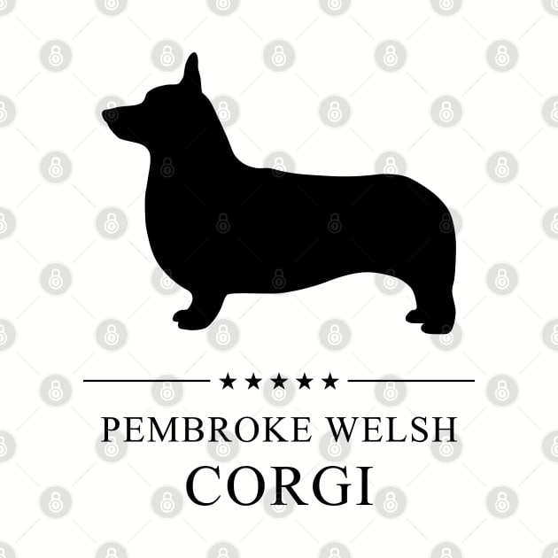 Pembroke Welsh Corgi Black Silhouette by millersye