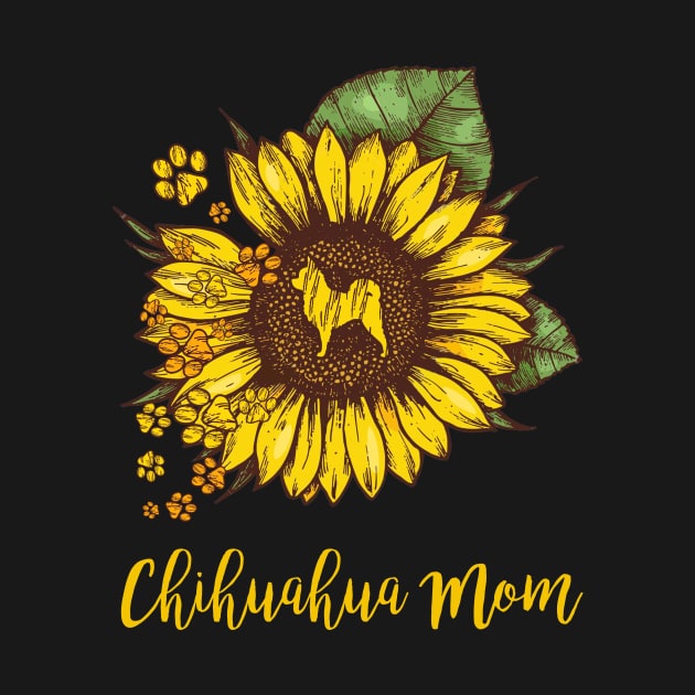 SUNFLOWER CHIHUAHUA MOM by gotravele store