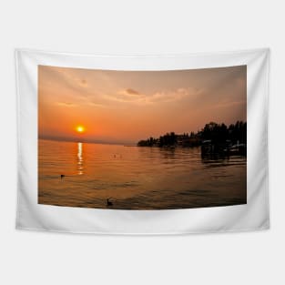 Spectacular Sirmione Sunset (2) Tapestry