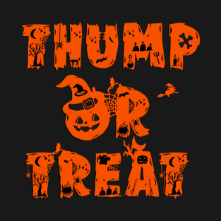 Thump or Treat v1 Orange T-Shirt