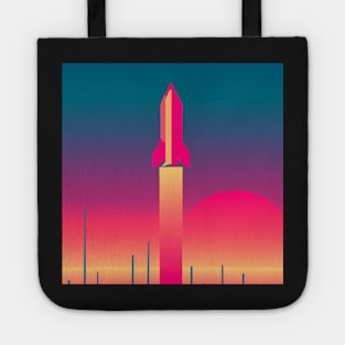 Simple synthwave rocket launch Tote