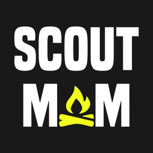 Scout Mom Campfire Camping Woodcraft Scouting T-Shirt