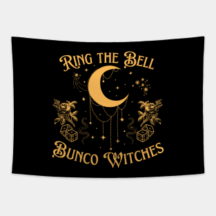 Ring the Bell Bunco Witches Roll the Dice Bunco Game Tapestry
