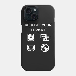 Gaming: Choose Your Format Old-School Storage Devices Phone Case