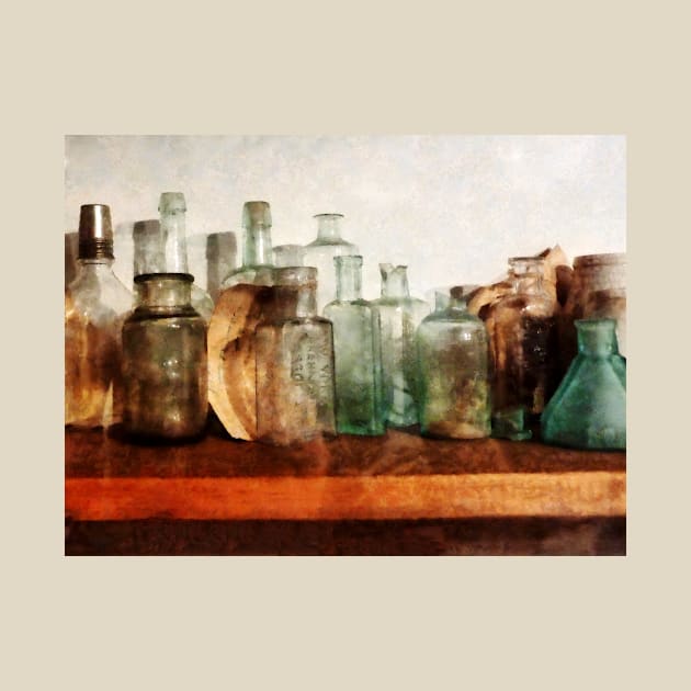 Row Of Medicine Bottles by SusanSavad