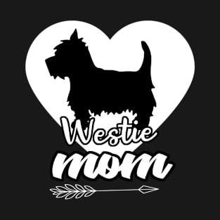 Proud Westie Mom Heart Arrow T-Shirt