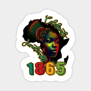 Celebrate Juneteenth, Black History, African American, 1865 Juneteenth Magnet