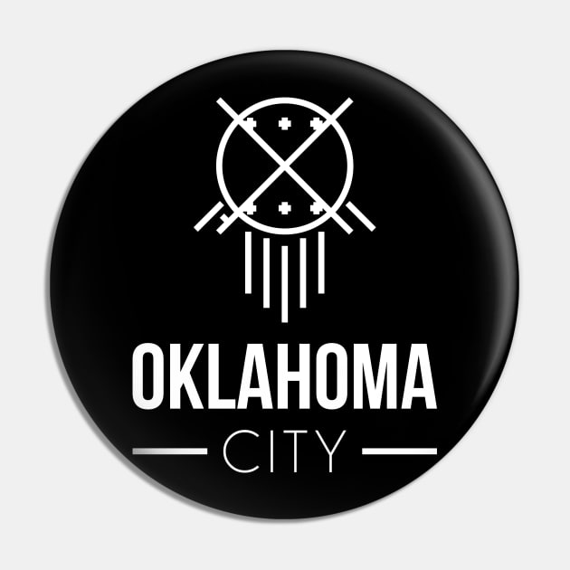 Oklahoma City - White Pin by Jahshyewuh