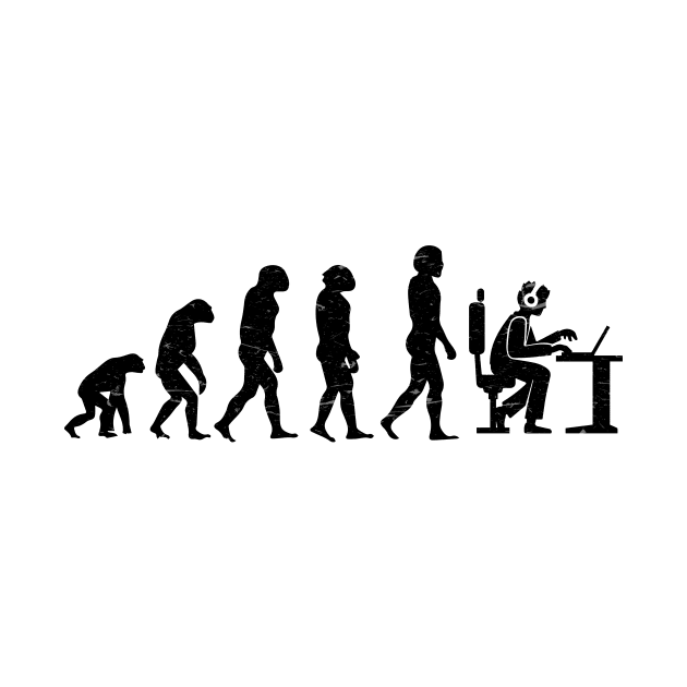 Evolution of Gamer Gamer Nerd Geek Progamer by HBfunshirts