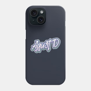 BTS Bangtan Suga Min Yoongi Agust D name text graffiti army | Morcaworks Phone Case