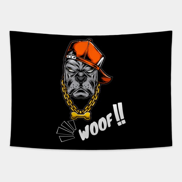 HIP HOP MAD DOG SET DESIGN Tapestry by The C.O.B. Store