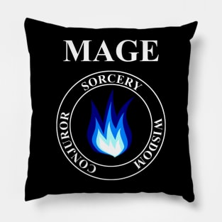 Mage Fantasy RPG Class Frost Magic Pillow