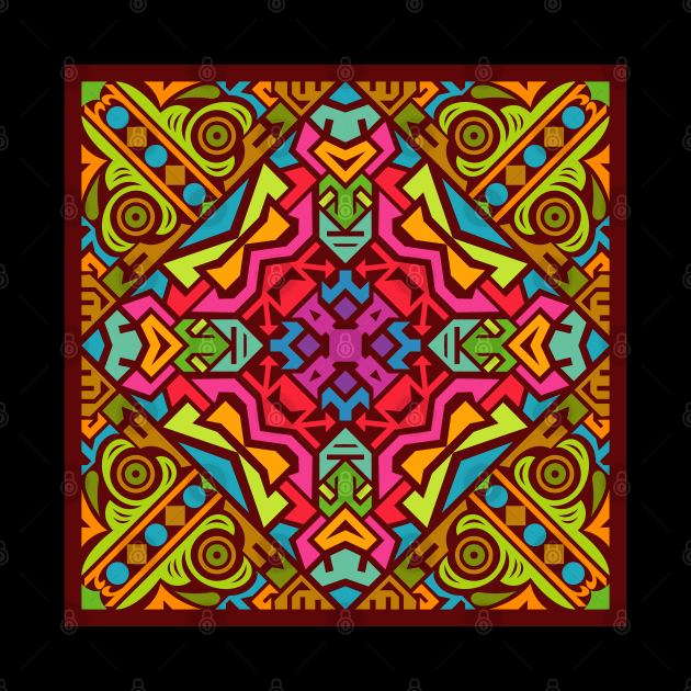 Colorful Mandala pattern by TeeGo