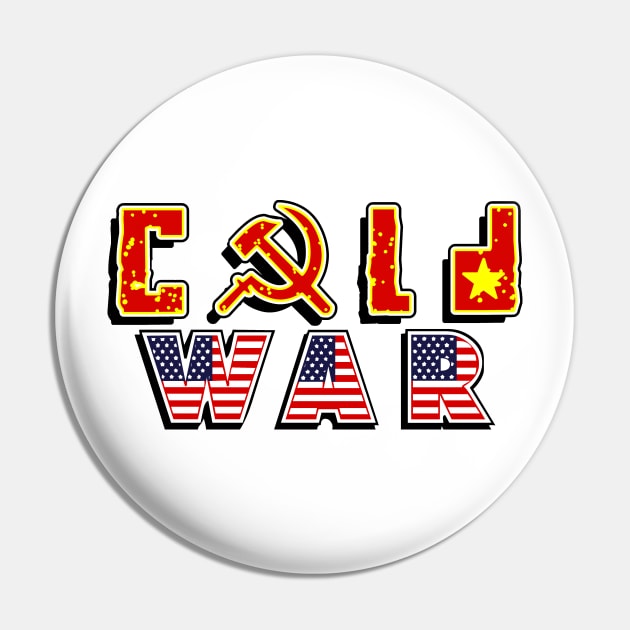 Cold War Flag Colors Pin by 8 Fists of Tees