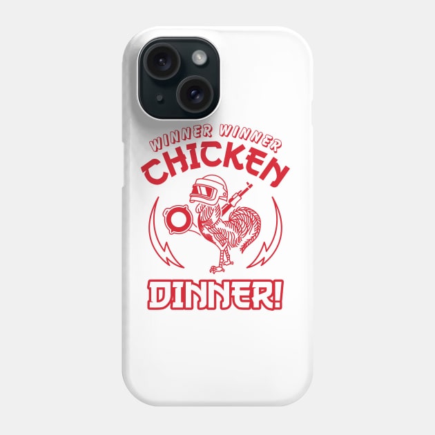 PUBG Sriracha Sauce Chicken Dinner v2 Phone Case by chibifyproject