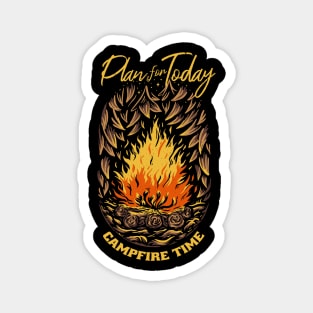 Plan For Today Camping Lover Magnet