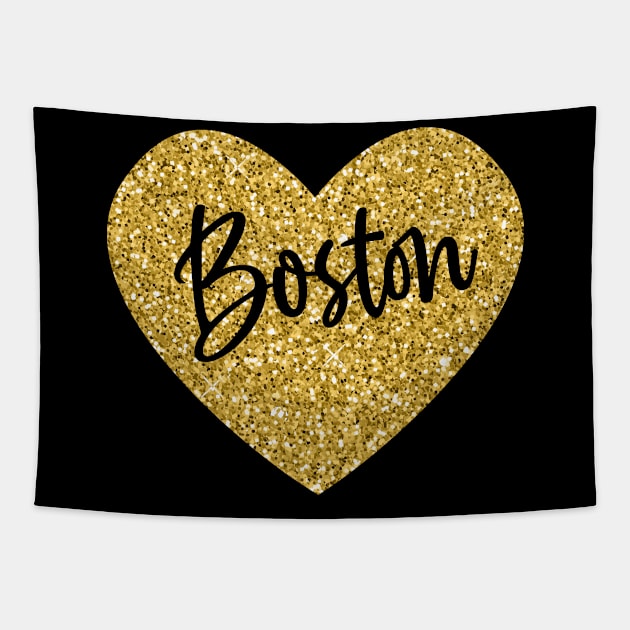 I Love Boston Massachusetts USA Tapestry by JKFDesigns