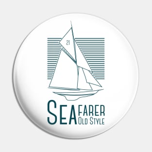 Sea Farer Old Style Blue Pin