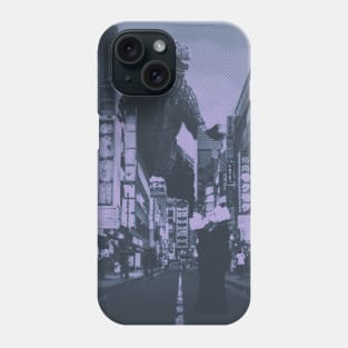 love in the city with godzilla Phone Case