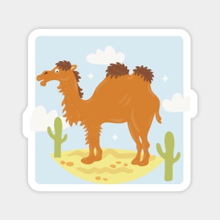 Camel Hand Drawn Illustration Cartoon Magnet