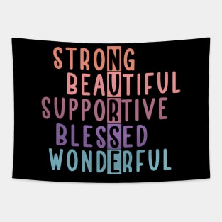 Nurse Strong Beautiful Blessed Wonderful Tapestry
