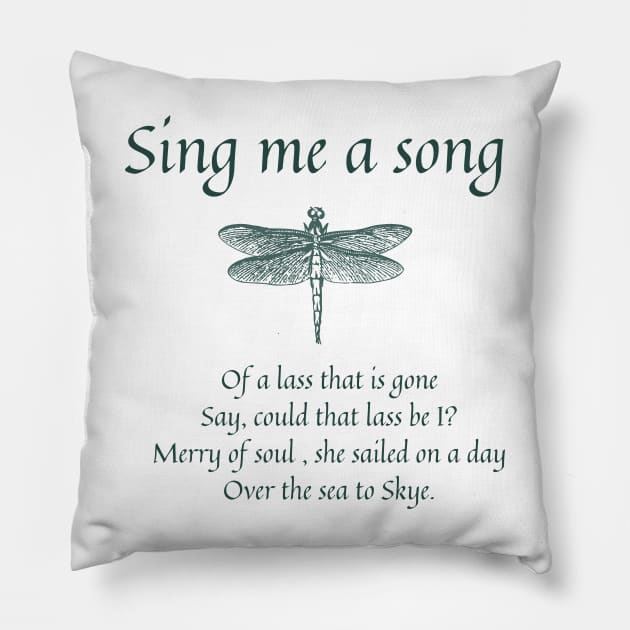 Sing Me A Song - for light background Pillow by Tee's Tees