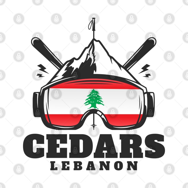 Cedars Lebanon Ski Resort Skiing Souvenir by zap