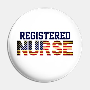 American Registered Nurse USA Flag, RN Department, Nursing Student Gift Pin