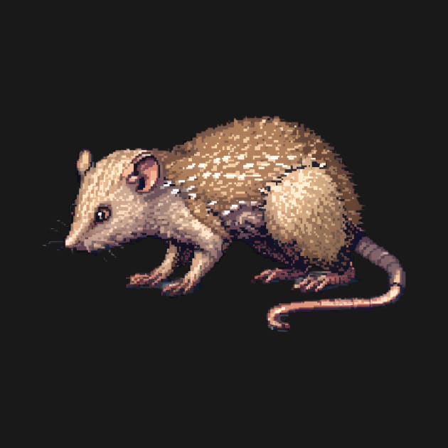 Pixelated Shrew Artistry by Animal Sphere