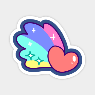 Rainbow Heart Magnet