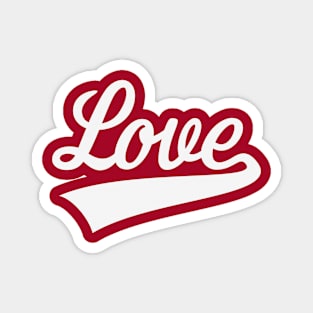 Love (Lettering / White) Magnet