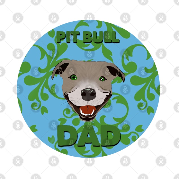 Pit Bull Dad by Milasneeze