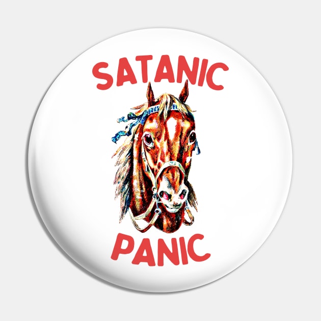 Satanic Panic / Humorous Meme Design Pin by DankFutura