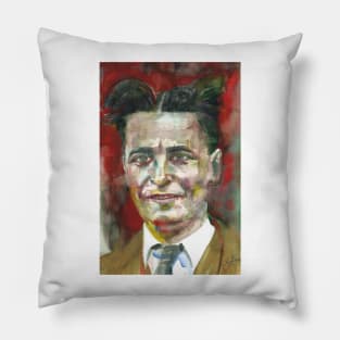 F. SCOTT FITZGERALD - watercolor portrait .1 Pillow