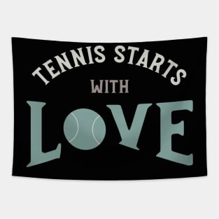 Tennis Starts with Love Tapestry